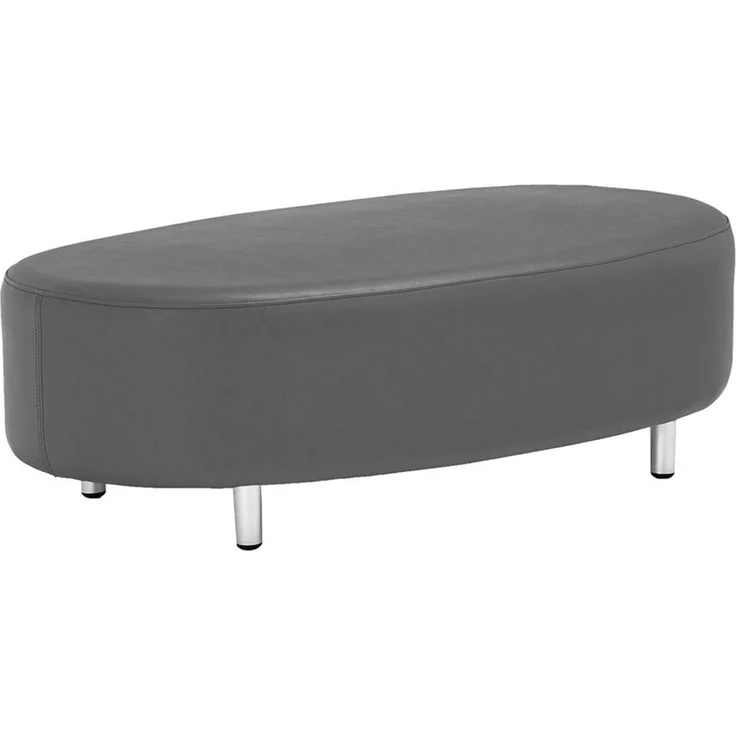 Hocker ASTRID - Kunststoff Schwarz 40x70x122cm | Sitzhocker Sofahocker Couchhocker