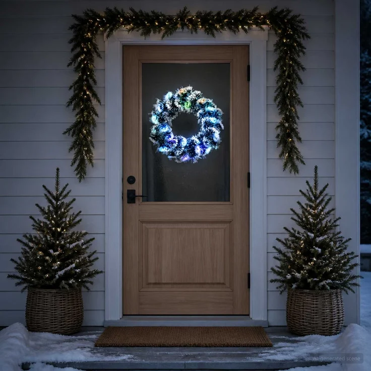 vidaXL Weihnachtsgirlande 16 LEDs Mehrfarbig Stahl 42049534 – Bild 3