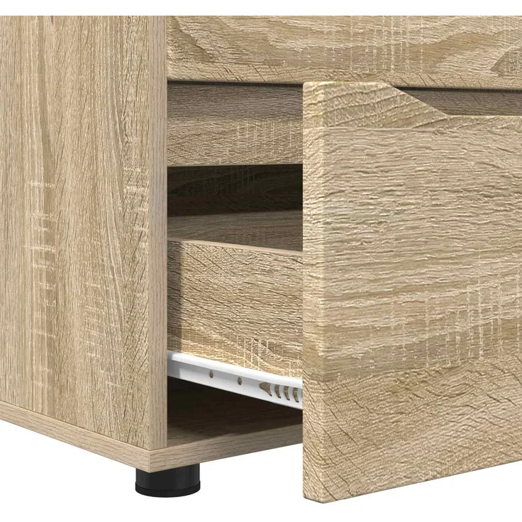 vidaXL Aufbewahrungsschrank 40 x 48 x 57 cm Holzwerkstoff Sonoma-Eiche 888839 – Bild 9