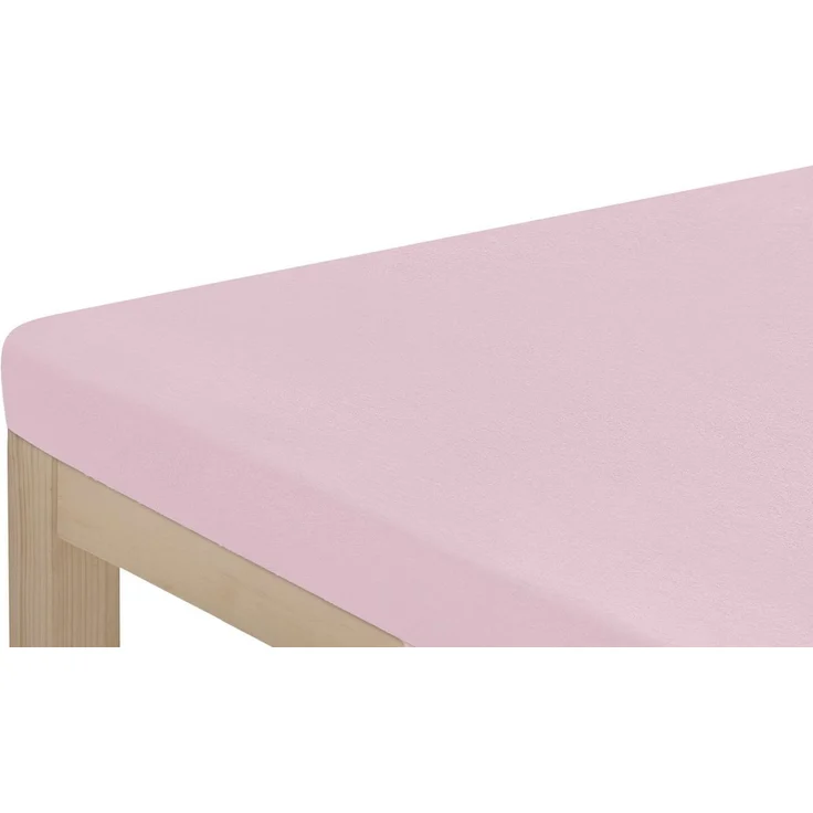 OTTO home Spannbettlaken Topper Basic, in Gr. 90x200, 140x200 oder 180x200 cm, Microfaser-Jersey, Gummizug: rundum, (2 Stück), Baumwolle, Matratzen bis 8 cm Höhe, Bettlaken, Spannbetttuch, Laken – Bild 1