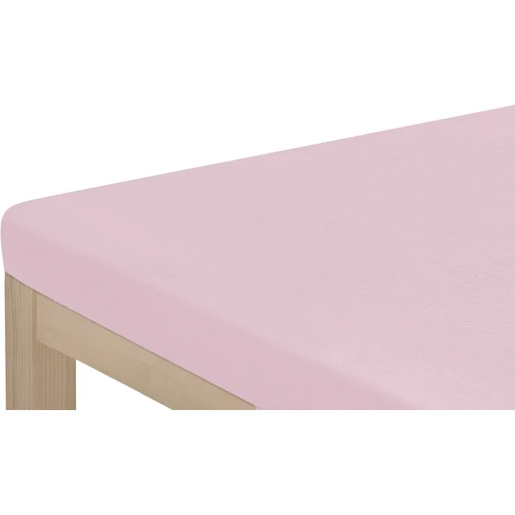 OTTO home Spannbettlaken Topper Basic, in Gr. 90x200, 140x200 oder 180x200 cm, Microfaser-Jersey, Gummizug: rundum, (2 Stück), Baumwolle, Matratzen bis 8 cm Höhe, Bettlaken, Spannbetttuch, Laken