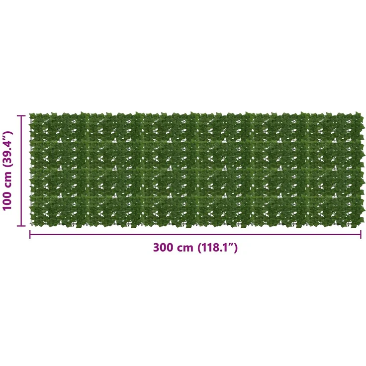 vidaXL Balkonsichtschutz mit Blättern Rechteckig 300 x 100 cm 42040658 – Bild 5