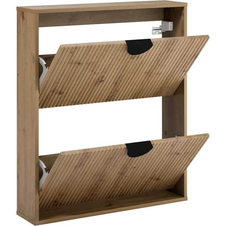 vidaXL Schuhschrank VENRAY 70 x 17 x 82 cm Holzwerkstoff Artisan-Eiche 8020071 – Bild 4
