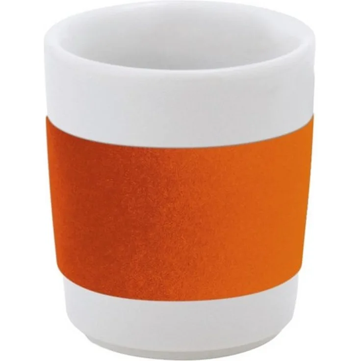 KAHLA Becher touch! henkelloser Becher mit Samt-Banderole, 1-tlg, Porzellan, Made in Germany