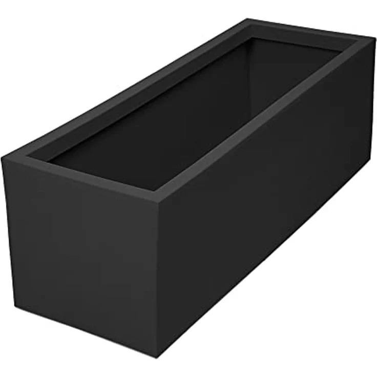 ONDIS24 Blumentopf Pflanzkübel rechteckig Vulkan Blumenkasten, mit Wasserspeicher Blumenkübel Basalt 57L+21L – Bild 6