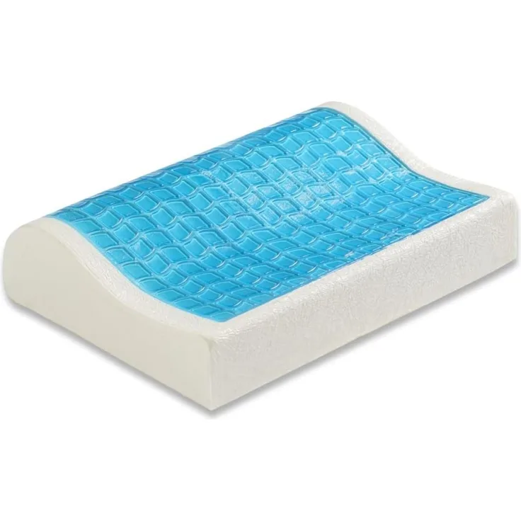 Mayaadi-Home Orthopädisches Kissen mit Gel - 60x40x11/8cm - gegen Nackenschmerzen - Visco Memory Foam – NY5-01K