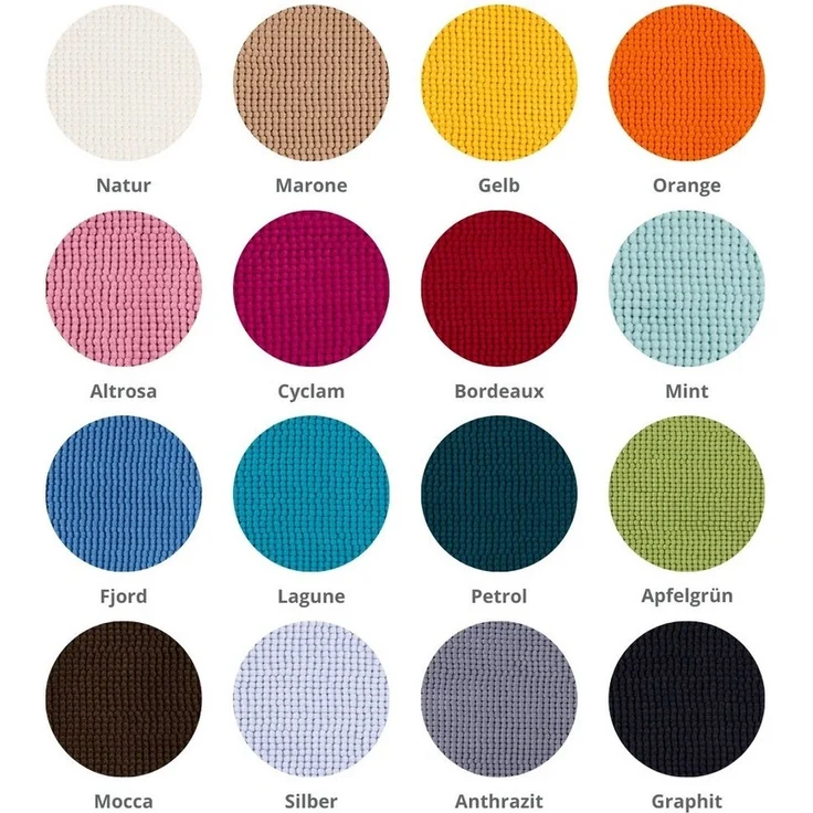 liebling Badematte Badteppich, Fußbodenheizung geeignet, in 3 Größen, Polyester, rechteckig, Antirutsch-Beschichtung, starke Saugfähigkeit, Öko-Tex zertifiziert – Bild 3