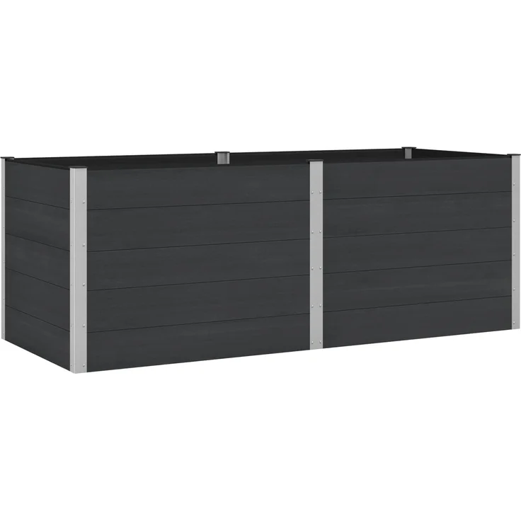 vidaXL Hochbeet Schwarz 250 x 100 x 91 cm 42038991 – Bild 1