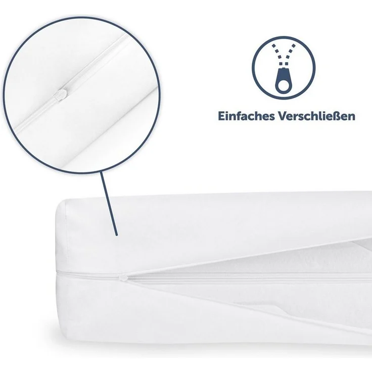 Matratzenschutzbezug für Allergiker, Topper Bezug Blumtal, Milbenbezug, Encasing, atmungsaktiv und wasserdicht – Bild 3