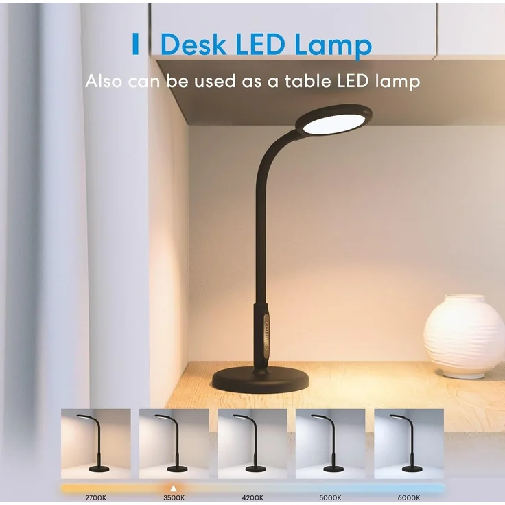 meross Smart Dimmbare LED Stehlampe mit Sprachsteuerung, App Steuerung, Fernbedienung, 3-in-1 Stehleuchte für Wohnzimmer, Schlafzimmer, Kompatibel mit HomeKit, Alexa, Google and SmartThings, Schwarz – Bild 7