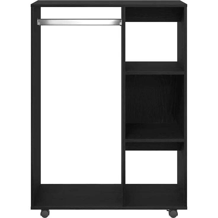 vidaXL Kleiderschrank Schwarze Eiche 80 x 40 x 110 cm Holzwerkstoff 862068 – Bild 4