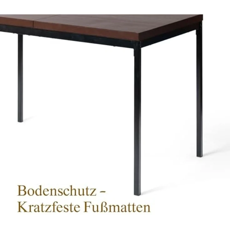 FurnitureR Konsolentisch 120 x 70 x 75 cm | Schmal & elegant | 3,8 cm Dicke Platte | Metallbeine schwarz | Flurtisch/Sofatisch – Bild 7