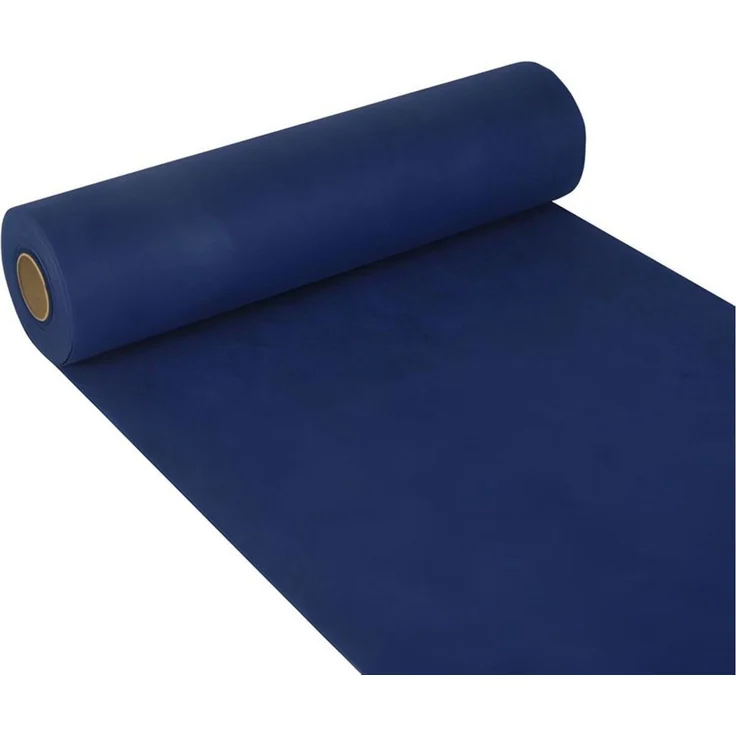 PAPSTAR Tischläufer stoffähnlich Vlies soft selection 24 m x 40 cm dunkelblau – Bild 1