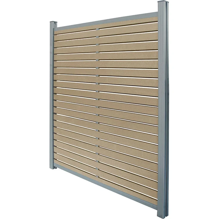 Home Deluxe WPC Sichtschutzzaun ALIRA - Teak, WPC, 180 x185 x7 cm – Bild 8