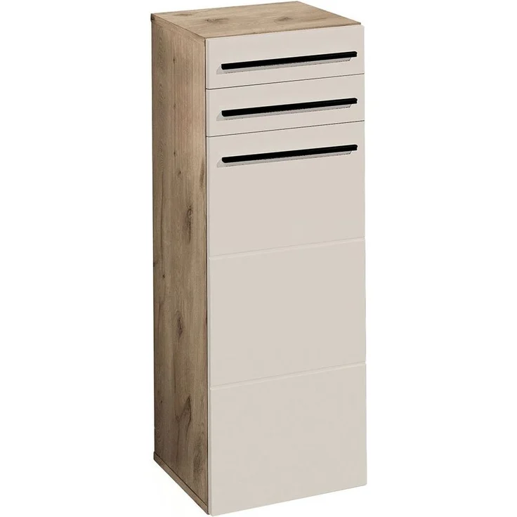 Seitenschrank Sylt / Split, Holzwerkstoff, Beige, Holzfarben, 34 x 104 x 31 cm – Bild 2