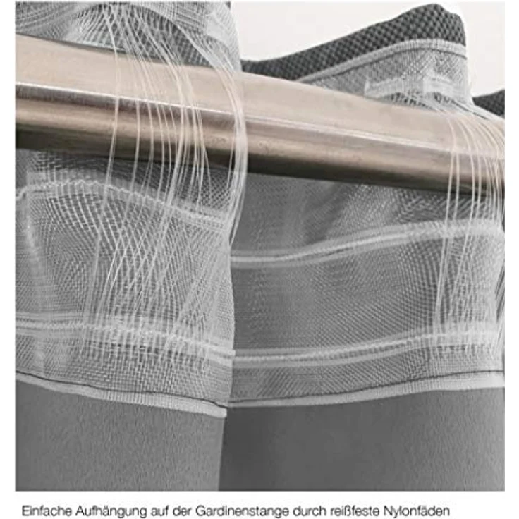 HOMING Vorhang Velia (1 St), verdeckte Schlaufen, blickdicht, Fertigschal – Bild 5