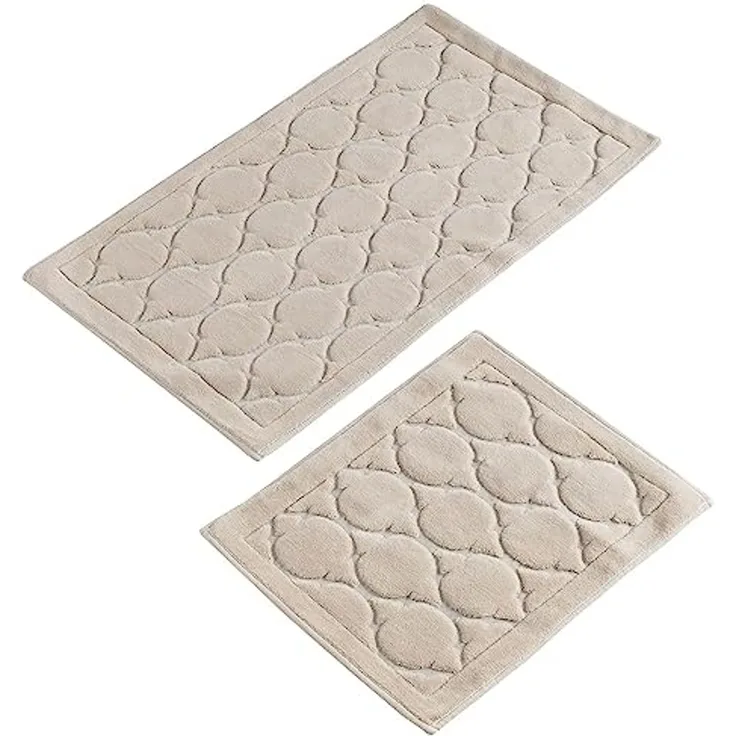WELL HOME MOBILIARIO & DECORACIÓN Badteppich Set 2-teilig beige
