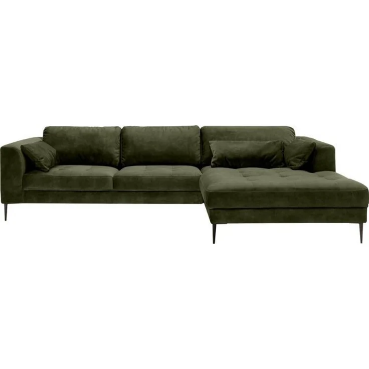 TRENDMANUFAKTUR Ecksofa Luzi, wahlweise mit Schlaffunktion und Bettkasten bestellbar, L-Form, Designsofa mit tollem Sitzkomfort, Metallfüße schwarz, Breite 280 cm – Bild 4