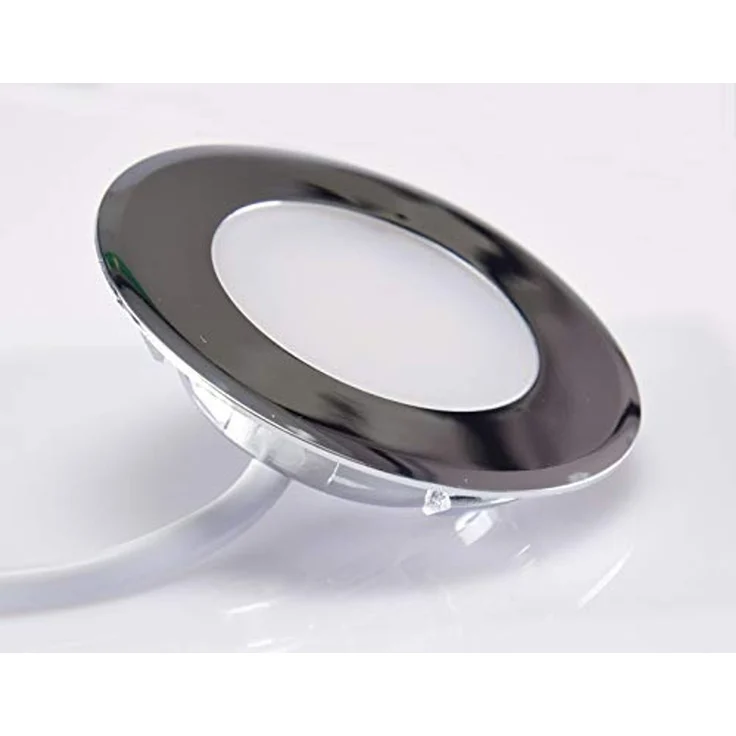 ChiliTec LED Einbauleuchte Treppenlicht - Stufenleicht für Unterputz Dosen - 2Watt 150Lumen - für 60mm UP-Dosen - 230V Stufenbeleuchtung Licht Weiß – Bild 6