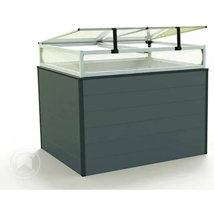 GFP Hochbeet Kräuter-Gemüse-Beet Aluminium CHRISTINA - 119x99x77cm - anthrazit – Bild 3