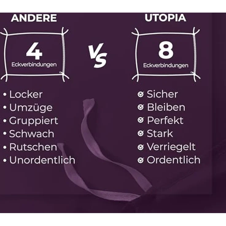 Utopia Bedding Bettwäsche 135x200 Set - Mikrofaser Bettbezug 135x200 cm + 1 Kissenbezug 80x80 cm - Lila – Bild 8