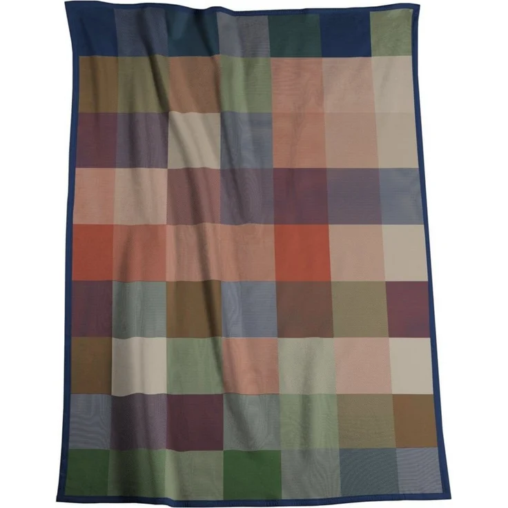 Wohndecke Pure Cotton Karo grün, karierte Baumwolldecke in 150x200 cm, Biederlack, Made in Germany, nachhaltig produziert – Bild 1