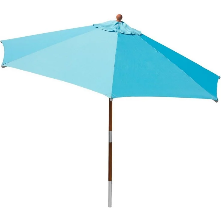 anndora-sonnenschirm Sonnenschirm 3m rund Knickbar Dreh-Kipp-Mechanismus, himmelblau, Seilzugmechanik – Bild 4
