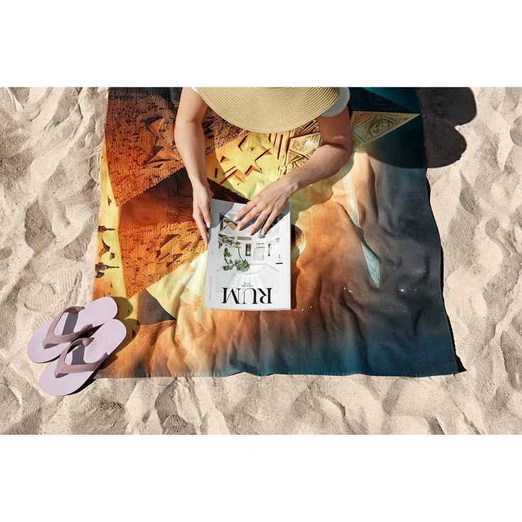 Mijolnir 'Think Like An Egyptian 90' Strandtuch, Mehrfarbig, 90 x 150 cm – Bild 6