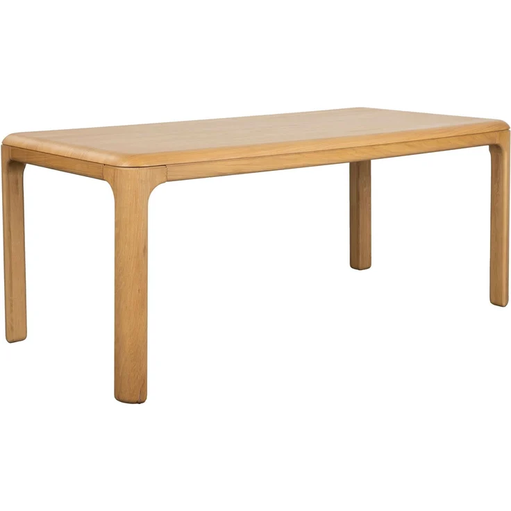 Zuiver Esstisch Oever 180 aus massivem Eichenholz für Esszimmer & Küche Beige 90x180x75 cm – Bild 1