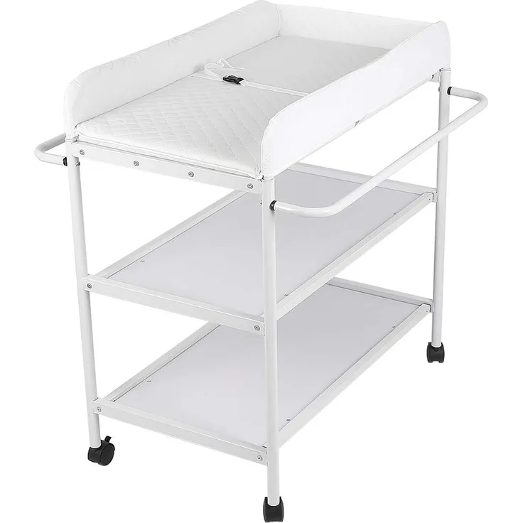 Faltbare Wickelauflage für Neugeborene mit stabiler Struktur, tragbare Wickelauflage mit Stauraum, Massagetisch mit Netztaschen und platzsparend, antibakteriell