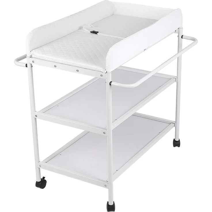 Faltbare Wickelauflage für Neugeborene mit stabiler Struktur, tragbare Wickelauflage mit Stauraum, Massagetisch mit Netztaschen und platzsparend, antibakteriell