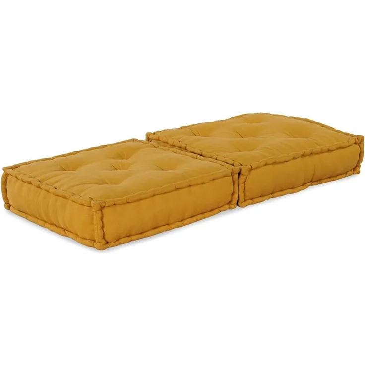 vidaXL Modulares Sofaelement Gelb 70x70x36 cm Stoff 4019039 – Bild 4