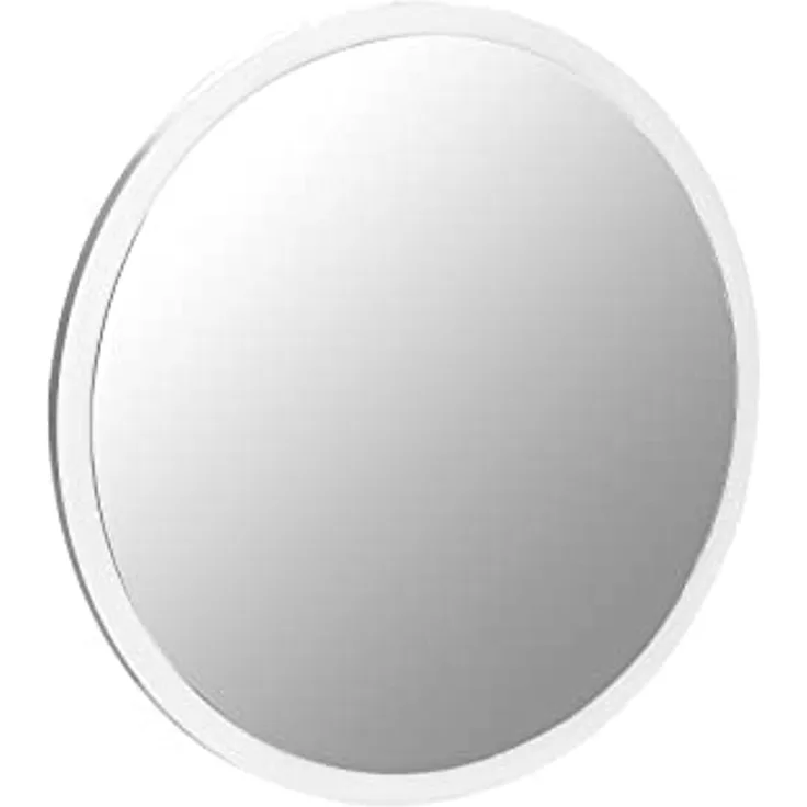 SCHILDMEYER Spiegelpaneel rund Wandspiegel Badspiegel 60 x 60 x 30 cm Kreideweiß