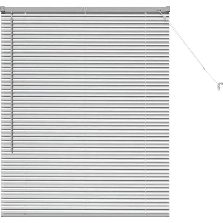 vidaXL Venezianische Jalousie Silber 130 x 100 cm 25 mm Aluminium 42005897 – Bild 2