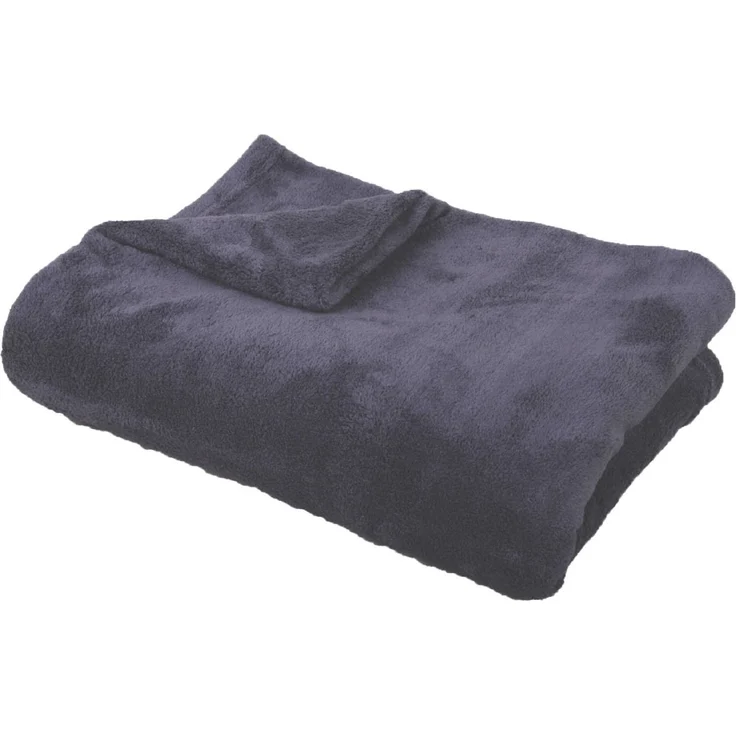Babydecke Mikrofaser Bestcount 90x140 cm steingrau - anthrazit – Bild 3