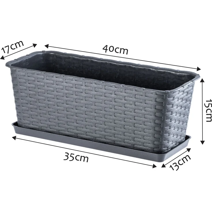 KADAX Blumentopf Balkon Blumentopfständer 40cm – Bild 2