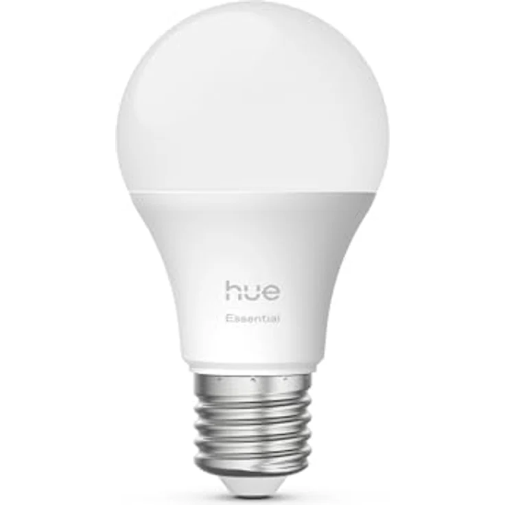 Philips Hue Essential Smart LED A60 Lampe, Weiß und Farbig, E27 Fassung, 8W, 2200K-6500K, 806 Lumen, dimmbar, funktioniert mit Alexa, Google Assistant, und Apple Home, 1er Pack – Bild 5