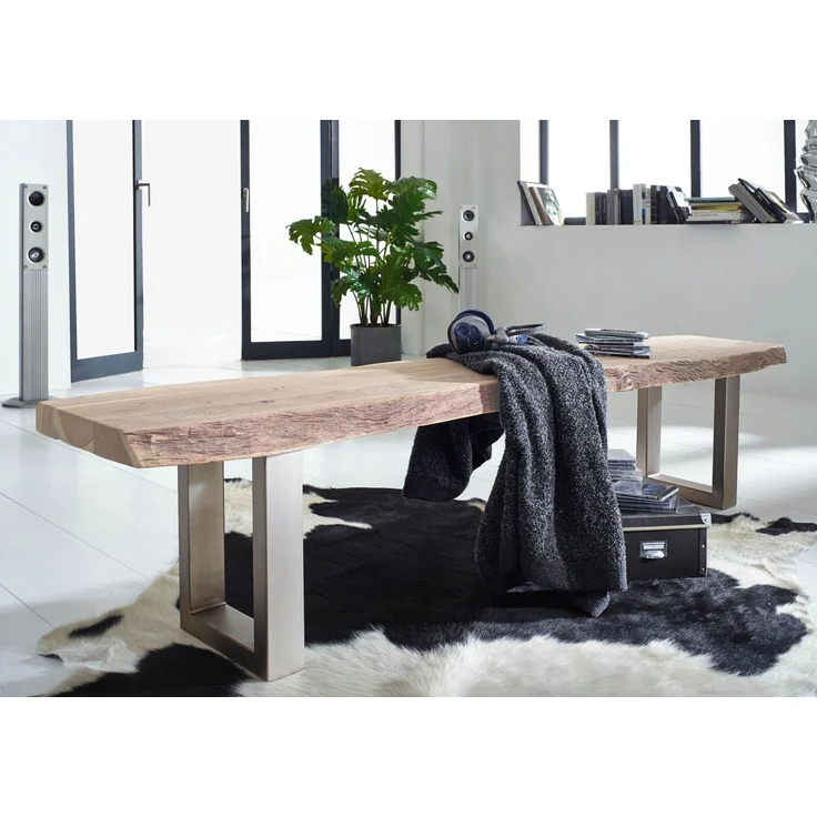 Baumbank Akazie 195 x 38 x 45 Natural Stone lackiert FREEFORM #134 – Bild 4