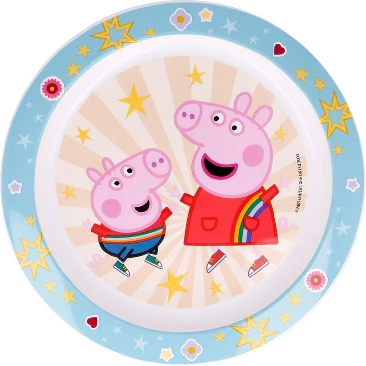 Peppa Pig Kindergeschirr-Set Peppa Wutz Kinder Geschirr-Set 3 teilig (3-tlg), 1 Personen, Kuststoff, Becher Teller Schüssel - Molly George – Bild 3