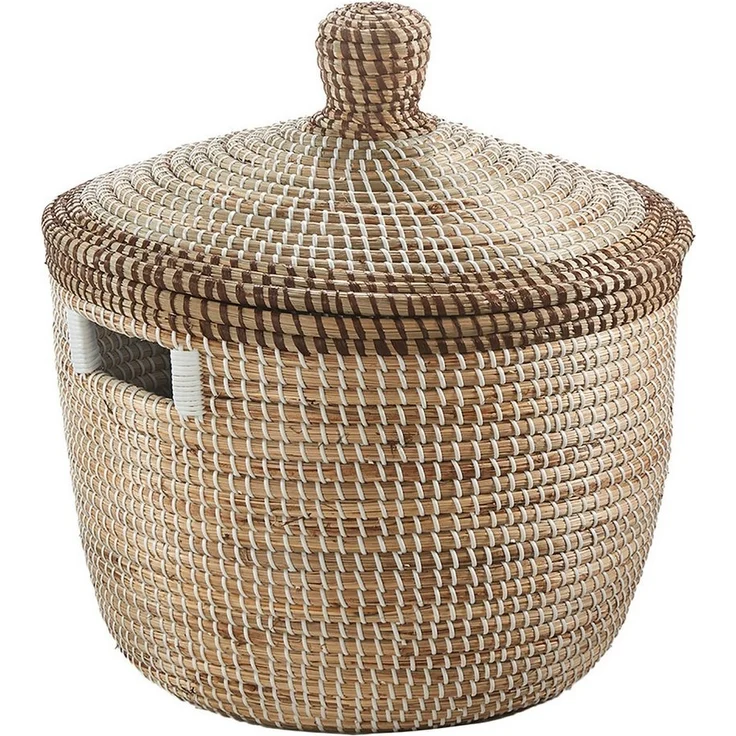 Kobolo Aufbewahrungskorb Schlangenkorb Korb TAIPAN aus Seegras inkl. Deckel (Stück, 1 St, Stück), Korb mit Deckel – Bild 5