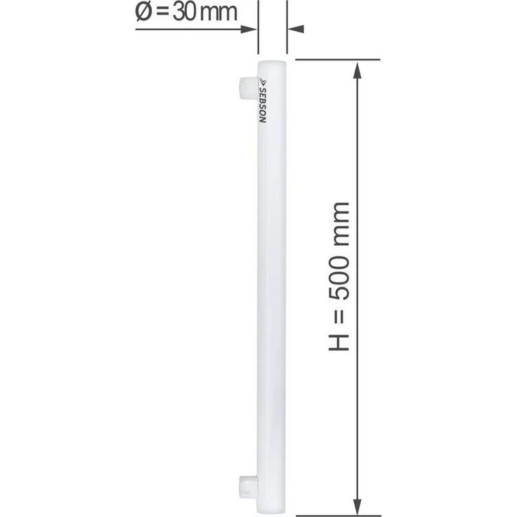 SEBSON LED-Leuchtmittel LED Lampe S14S 50cm, 8w 880lm, warmweiß, LED Linienlampe 150°, 1 St. – Bild 2