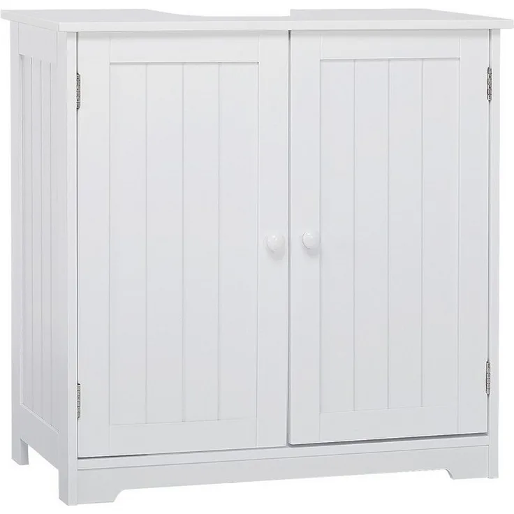 Mondeer Waschbeckenunterschrank Badezimmerschrank Unterschrank, Badkommode, 60 x 30 x 60 cm, weiß