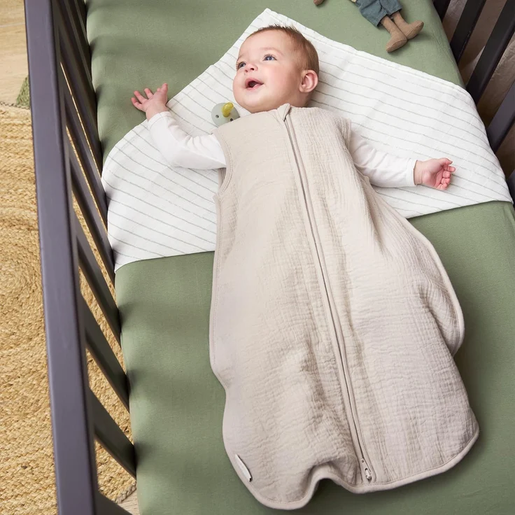 Meyco Uni Spannbettlaken Babybett - 60 x 120 cm - – Bild 3