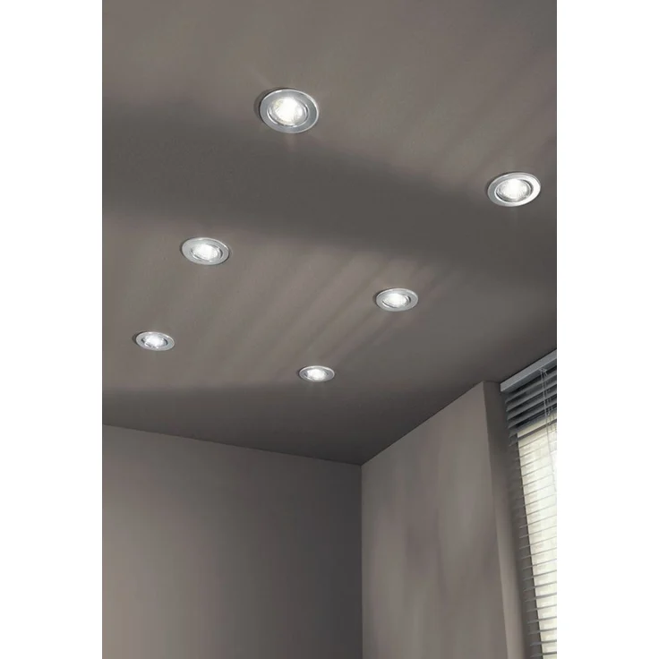 TRANGO LED Einbauleuchte, 6er Set 6729-068MO LED Einbaustrahler in Chrom-Optik schwenkbar inkl. 6x 5 Watt 3000K warmweiß Ultra Flach LED Modul, Einbauspots, Deckenlampe, Badleuchte, Deckenleuchte, Spots – Bild 2