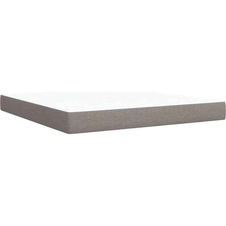 vidaXL Boxspringbett mit Matratze Taupe 180x200 cm Stoff 3289077 – Bild 10