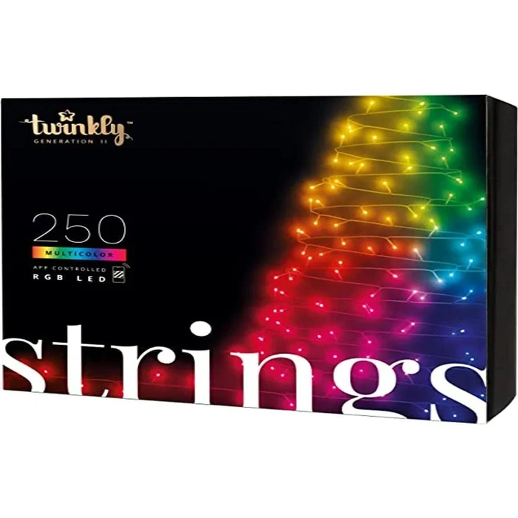 Twinkly Strings Lichterkette 250 Mehrfarbig RGB - 20 Meter - 250 LEDs – Bild 1