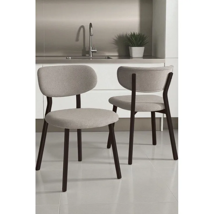 Skye Decor 'Toldy - Grey, Brown' Stuhlset (2-teilig), Grau / Braun, 46 x 85 x 45 cm
