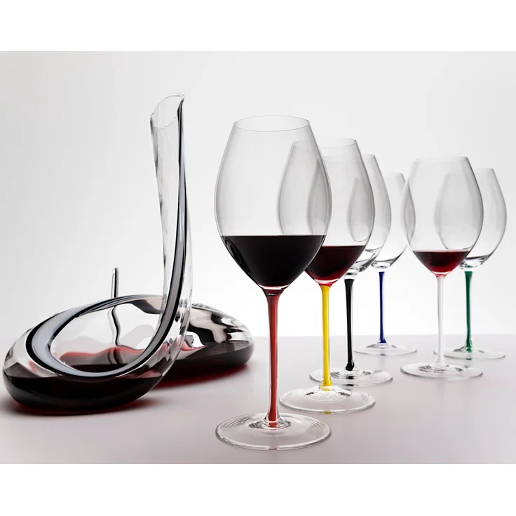 RIEDEL 4900/41D FATTO A MANO Syrah Weinglas - Stiel DUNKELBLAU – Bild 6