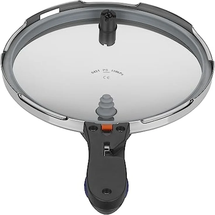 WMF Schnellkochtopfdeckel Perfect Plus, (Ersatzdeckel für Schnellkochtopf, 1-tlg, 2 Kochstufen), Kunststoffgriff – Bild 5