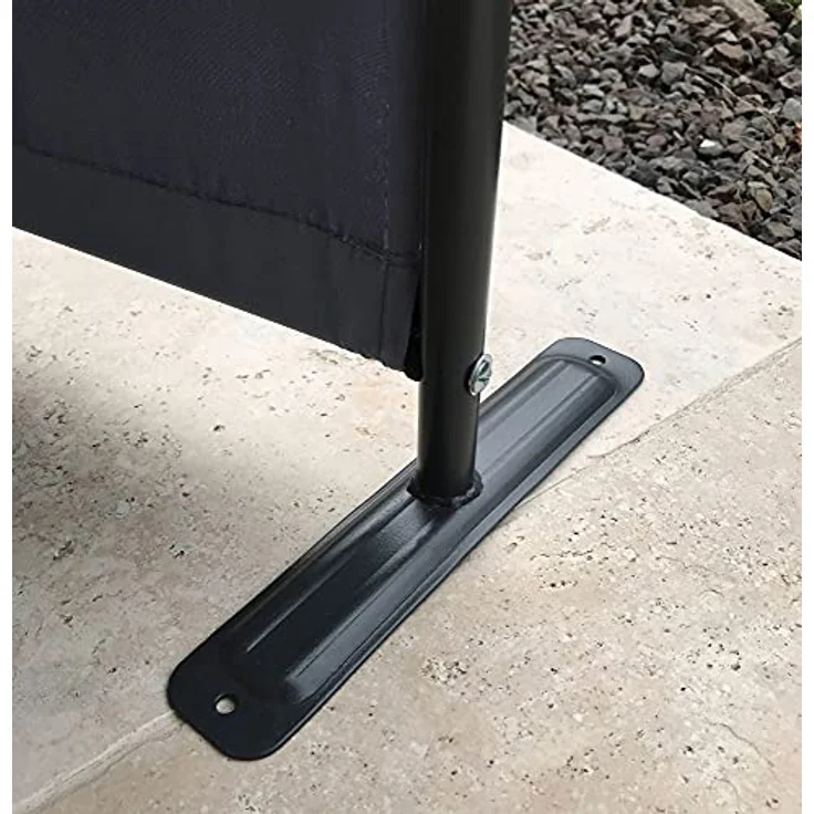 Quick Star Paravent Paravent 3tlg. 170x165cm Grau – Bild 7